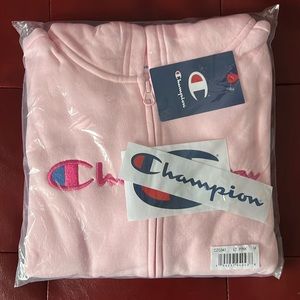 Medium pink champion hoodie